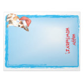 ハッピーハウリデイズチワワ ノートパッド (正面)