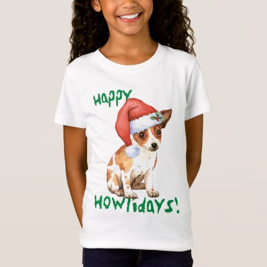 ハッピーハウリデイズチワワ Tシャツ (正面)