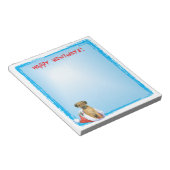 ハッピーハウリデイズテ縁どリア ノートパッド (アングル)