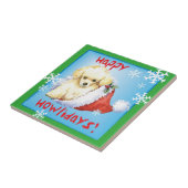 ハッピーハウリデイズトイプードル タイル (側面)