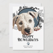 ハッピーハウリデイズドゴアルゼンチン犬のクリスマス シーズンカード (正面)