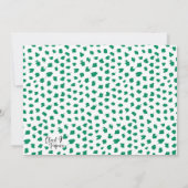 ハッピーハウリデイズドッグダルマチアのクリスマスフォトカード 招待状 (裏面)