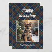 ハッピーハウリデイズドッグブループレイドクリスマス シーズンカード (正面/裏面)