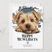 ハッピーハウリデイズノーフォークテリアドッグ シーズンカード (正面)