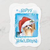 ハッピーハウリデイズバイワーテリアホリデーカード シーズンカード (正面/裏面)