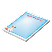 ハッピーハウリデイズパーソンラッセルテリア ノートパッド (回転)