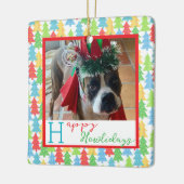 ハッピーハウリデイズフォトオーナメント セラミックオーナメント (左)