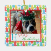 ハッピーハウリデイズフォトオーナメント セラミックオーナメント (正面)