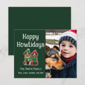 ハッピーハウリデイズフラットホリデークリスマスカード シーズンカード (正面/裏面)