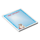 ハッピーハウリデイズブルドッグ ノートパッド (アングル)