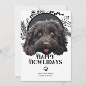 ハッピーハウリデイズプリドッグクリスマス シーズンカード (正面)