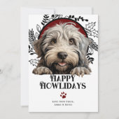 ハッピーハウリデイズベルガマスコドッグクリスマス シーズンカード (正面)