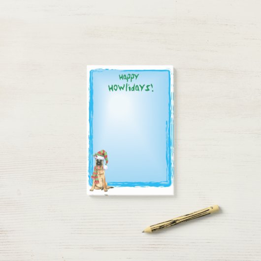 ハッピーハウリデイズベルギーマリノワ ポストイット (デスク上)