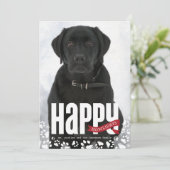 ハッピーハウリデイズペットクリスマスフォトカード シーズンカード (スタンド正面)