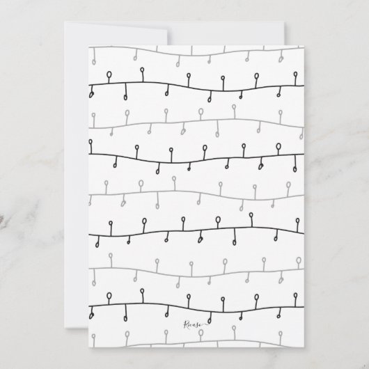 ハッピーハウリデイズペットドッグクリスマスカード 招待状 (裏面)