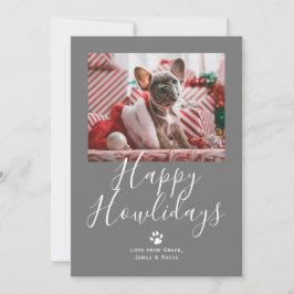 ハッピーハウリデイズペットドッグクリスマス シーズンカード