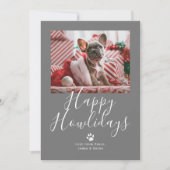 ハッピーハウリデイズペットドッグクリスマス シーズンカード (正面)