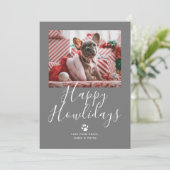 ハッピーハウリデイズペットドッグクリスマス シーズンカード (スタンド正面)
