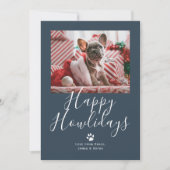 ハッピーハウリデイズペットドッグクリスマス シーズンカード (正面)