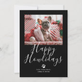 ハッピーハウリデイズペットドッグクリスマス シーズンカード (正面)