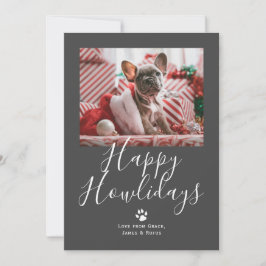 ハッピーハウリデイズペットドッグクリスマス シーズンカード