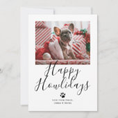 ハッピーハウリデイズペットドッグクリスマス シーズンカード (正面)