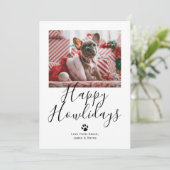 ハッピーハウリデイズペットドッグクリスマス シーズンカード (スタンド正面)