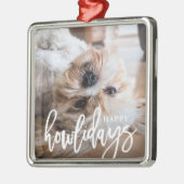 ハッピーハウリデイズペットフォトオーナメント メタルオーナメント (左)