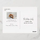 ハッピーハウリデイズペットフォトクリスマス 箔シーズンポストカード (裏面)