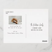 ハッピーハウリデイズペットフォトクリスマス 箔シーズンポストカード (裏面)