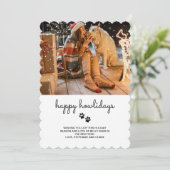 ハッピーハウリデイズペットフォトホリデーカード シーズンカード (スタンド正面)