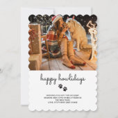 ハッピーハウリデイズペットフォトホリデーカード シーズンカード (正面)