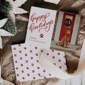 ハッピーハウリデイズペットポーホリディドッグフォトカード シーズンカード