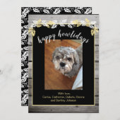 ハッピーハウリデイズペットラバーホリデーフォトカード シーズンカード (正面/裏面)