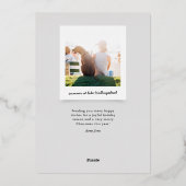 ハッピーハウリデイズペットラバー金ゴールド 箔シーズンカード (裏面)