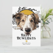 ハッピーハウリデイズボルゾイドッグクリスマス シーズンカード (スタンド正面)
