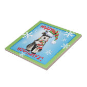 ハッピーハウリデイズミニチュアシュナウザー タイル (側面)