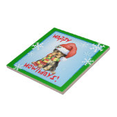 ハッピーハウリデイズヨークシャーテリア タイル (側面)