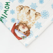 ハッピーハウリデイズラゴットロマグノロフリースブランケット フリースブランケット (角)