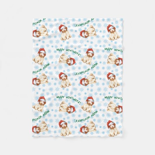 ハッピーハウリデイズラゴットロマグノロフリースブランケット フリースブランケット (正面)