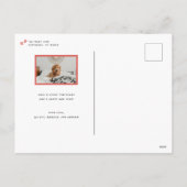 ハッピーハウリデイズレタリングドッグポーペットフォト シーズンポストカード (裏面)