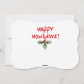 ハッピーハウリデイズ日本のチン シーズンカード (裏面)