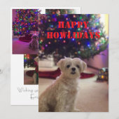 ハッピーハウリデイズ クリスマスカード 招待状 (正面/裏面)