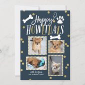 ハッピーハウリデイズ |クリスマスフォトコラージュ シーズンカード (正面)