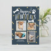 ハッピーハウリデイズ |クリスマスフォトコラージュ シーズンカード (スタンド正面)