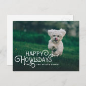 ハッピーハウリデイズ |ペットの写真 シーズンポストカード (正面/裏面)