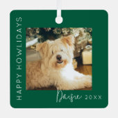 ハッピーハウリデイズ | ペットフォトクリスマスツリー メタルオーナメント (正面)