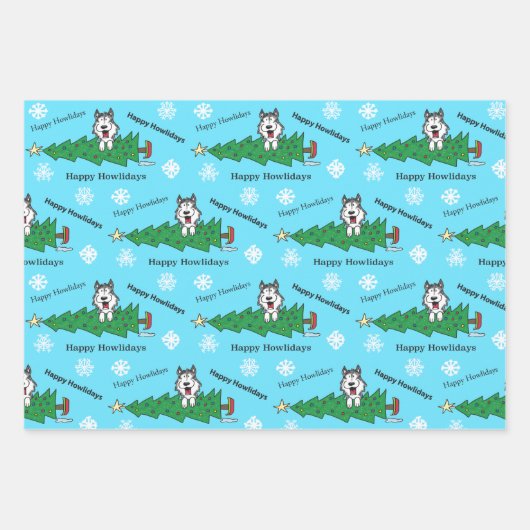 ハッピーハウリデイズ ラッピングペーパーシート (正面)