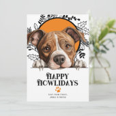 ハッピーハウリデイズ（犬）スタッフォードテリアドッグ シーズンカード (スタンド正面)