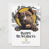 ハッピーハウリデイズ(犬)スタッフォードブルテリアドッグ シーズンカード (正面)
